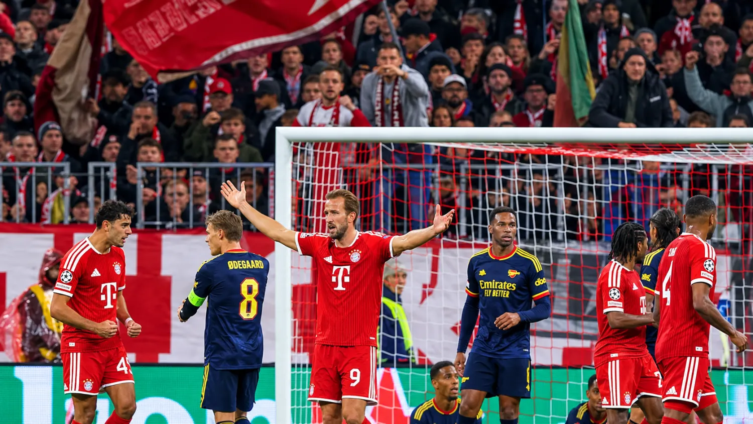 مباراة بايرن ميونخ وأرسنال تشهد تعادلًا مثيرًا في دوري أبطال أوروبا